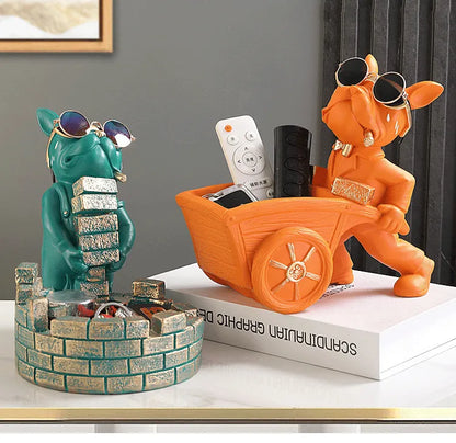 Scultura Decorativa Bulldog Francese